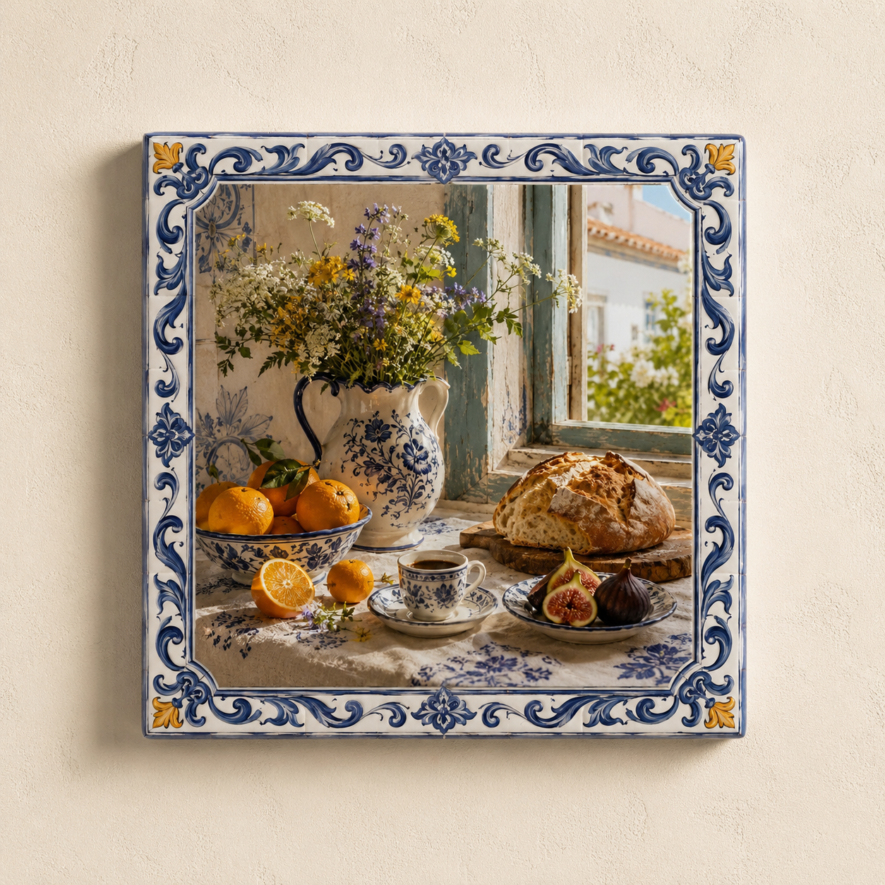 Azulejo Decorativo Janela Portuguesa | Tradição e Charme Rural
