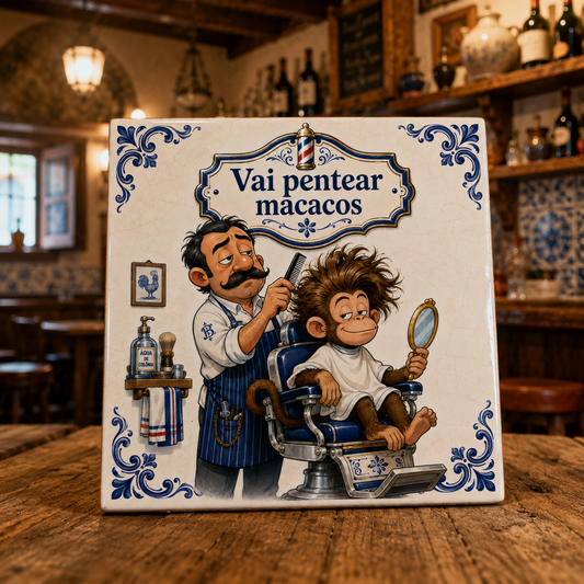 Azulejo Vai Pentear Macacos | Azulejos à Tuga