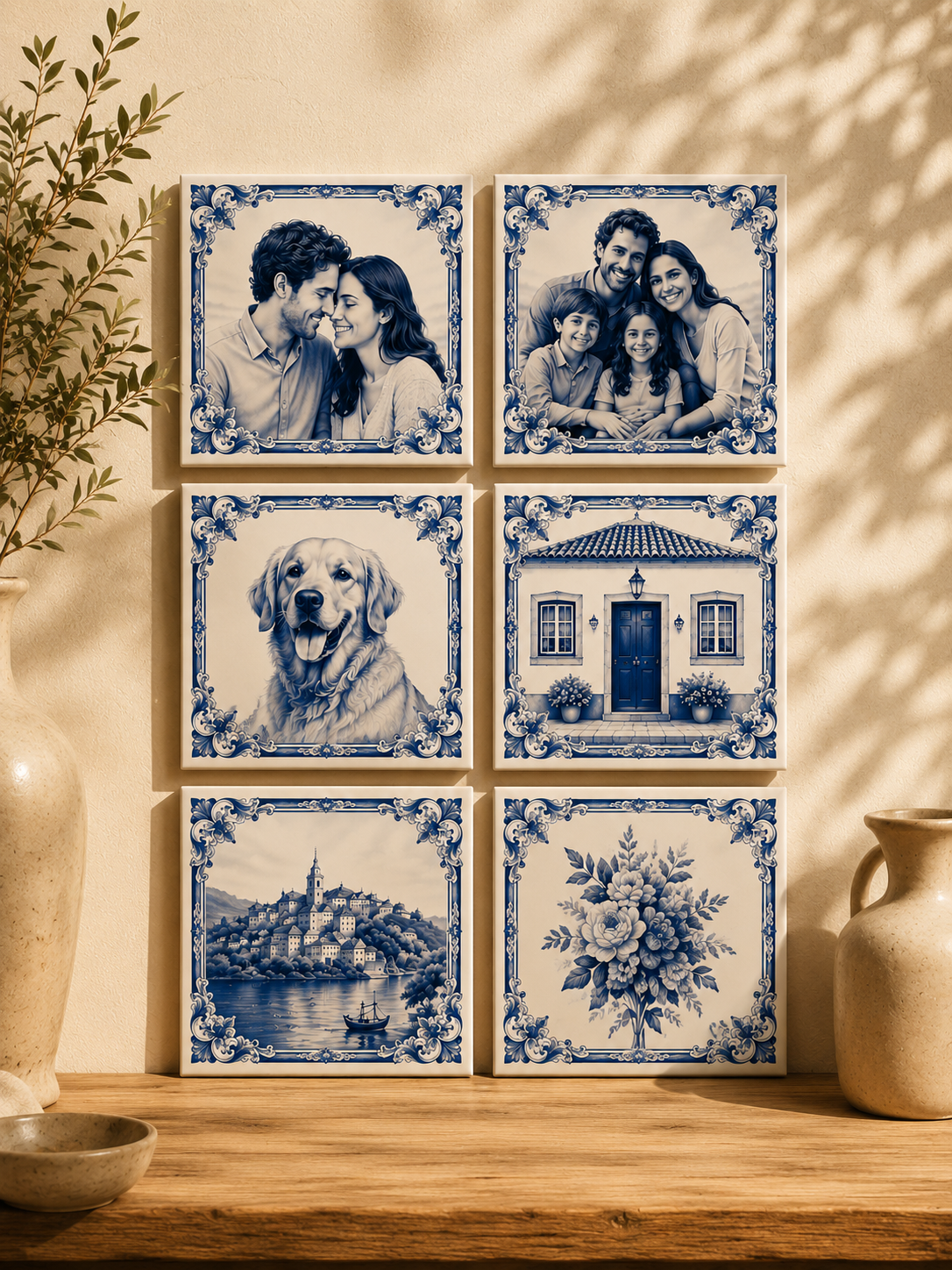 Azulejos portugueses personalizados